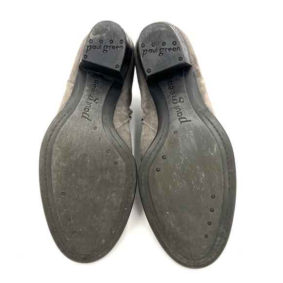 Paul Green Delgado Ankle Booties Gray Suede Size 6.5 - Picture 5 of 8